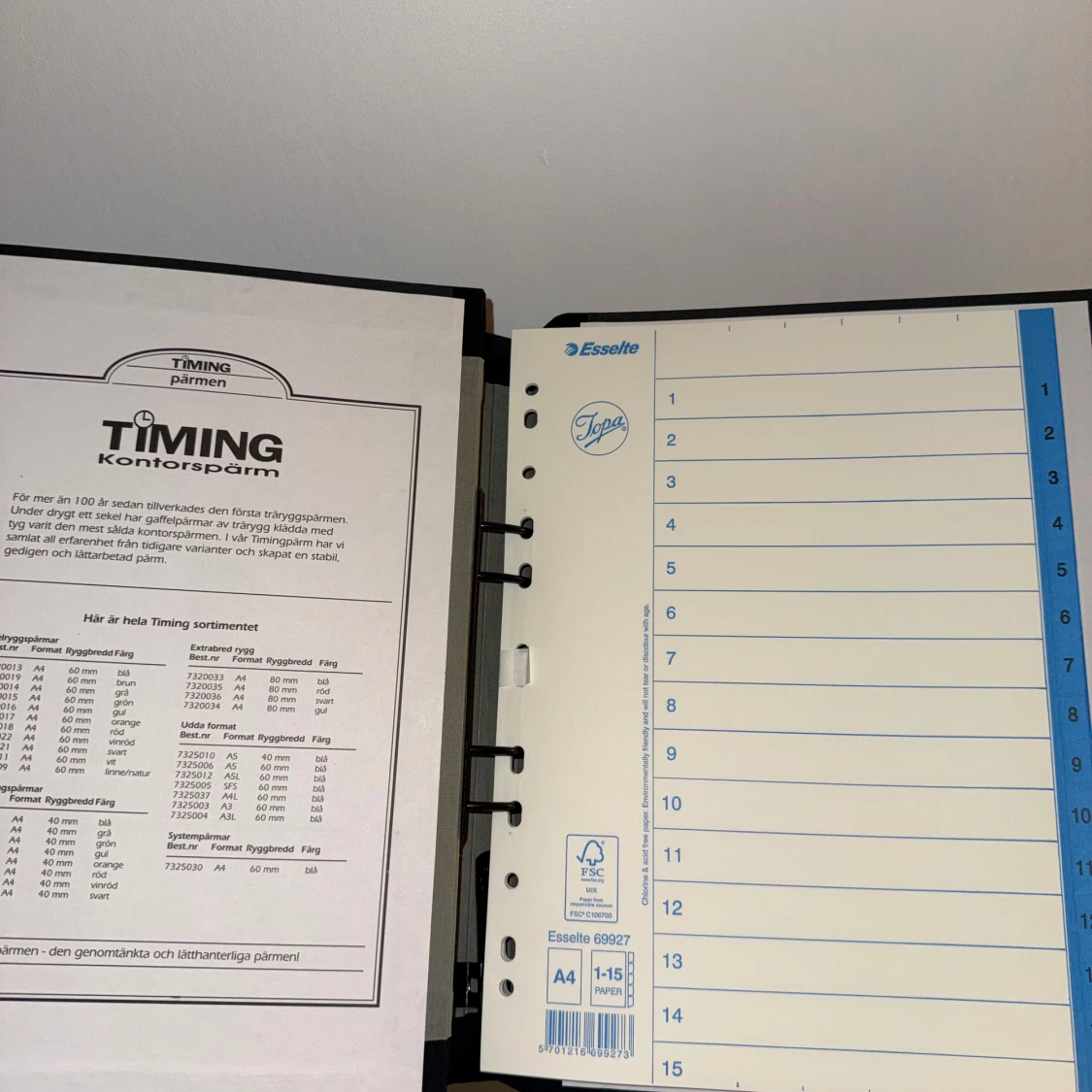 Timing Kontorspärm A4 - 2