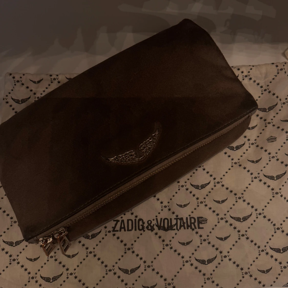 Grå mocka kuvertväska Zadig & Voltaire - 1