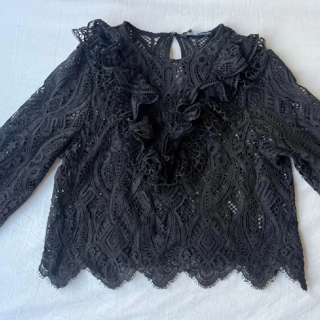 Svart spetsblus från Zara - 1