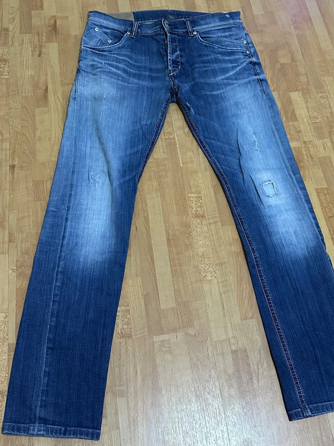 Dondup Blå jeans med slitningar - 1