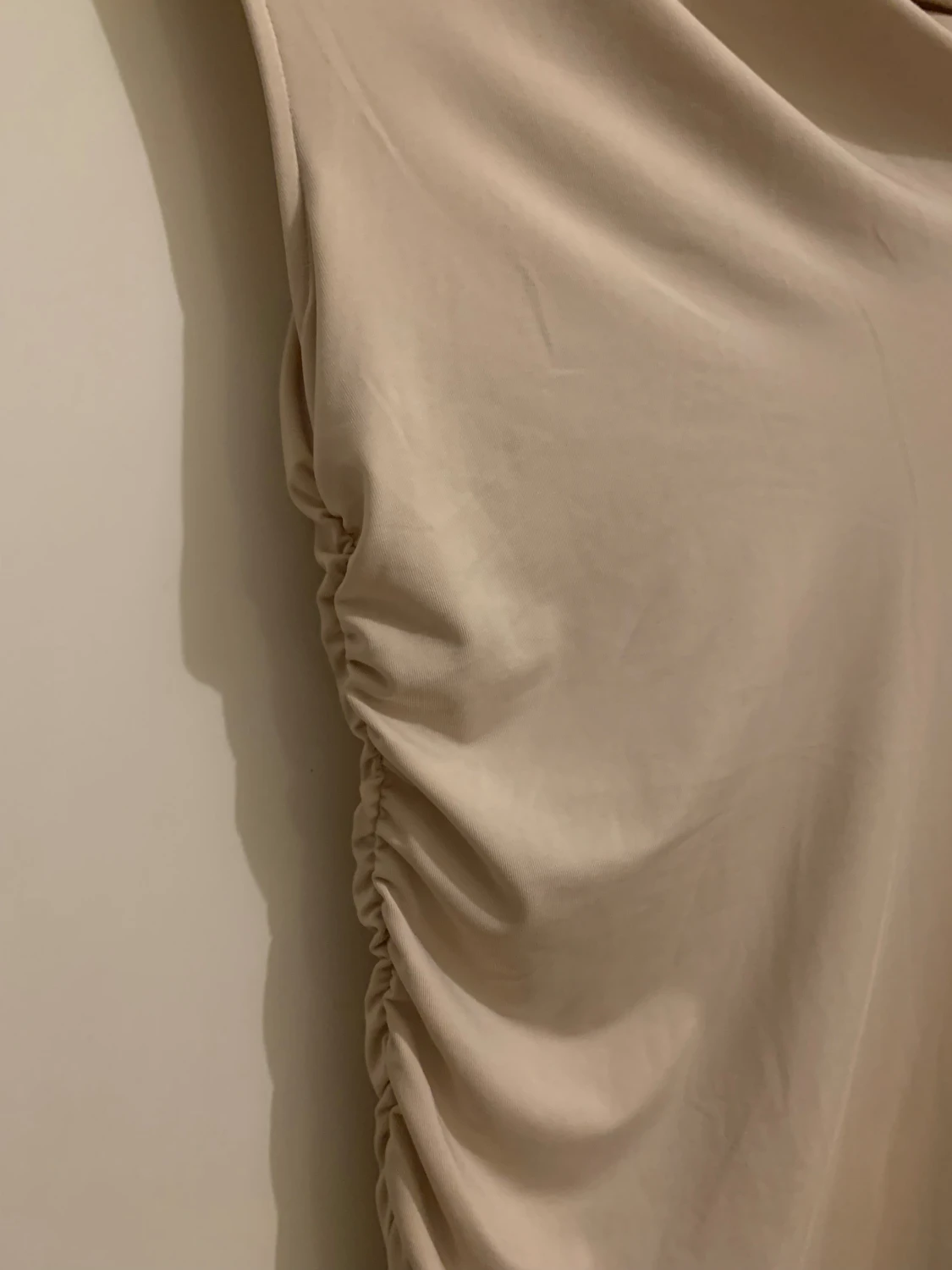 Beige klänning hm - 3