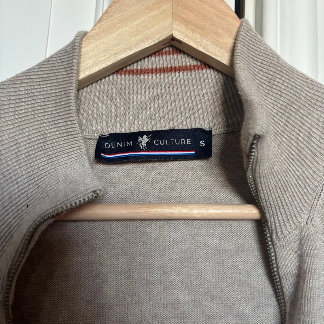 Denim culture zip tröja  - 3