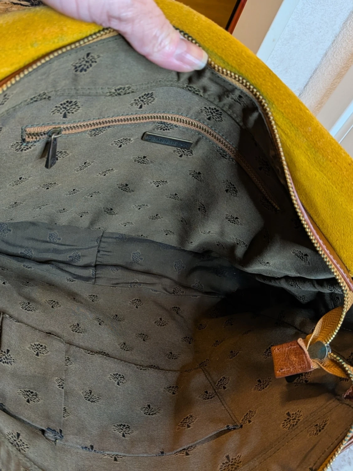 Brun axelväska från Mulberry i skinn - 4