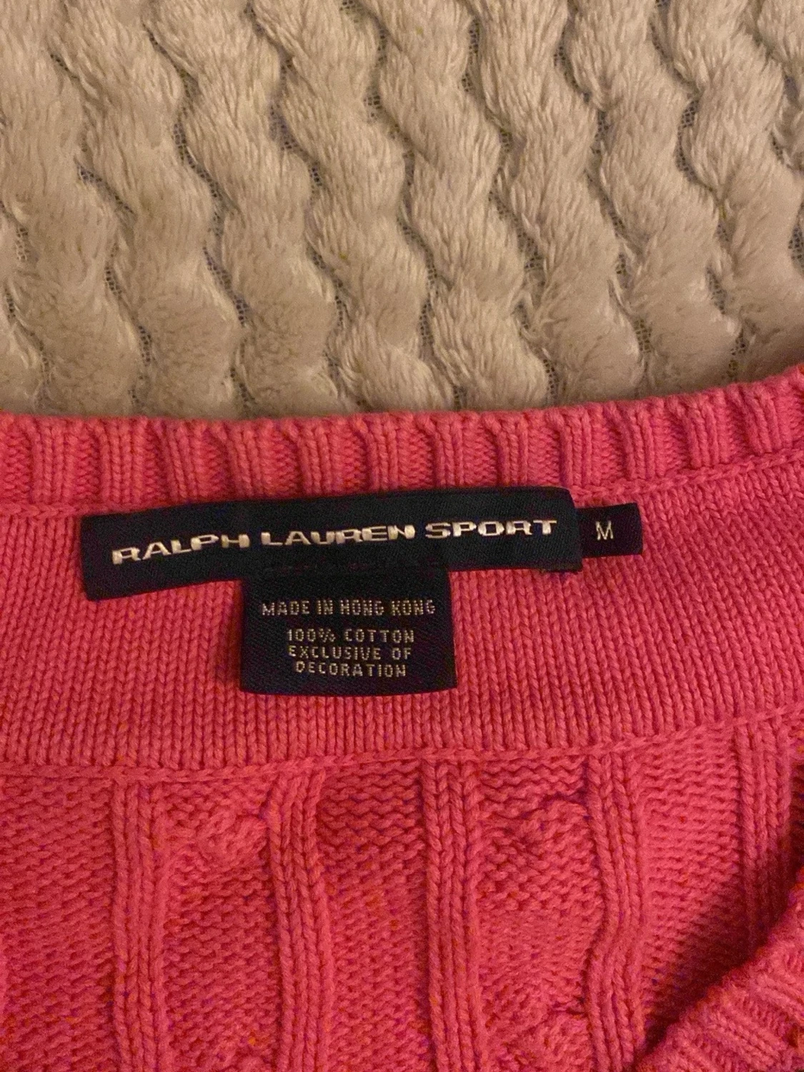 Rosa kabelstickad tröja Ralph Lauren - 2