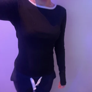 Svart tröja med öppen rygg - Säljer en svart långärmad tröja med öppen rygg.Har använt några få gånger. Men inte riktigt min smak.säljer för 100kr