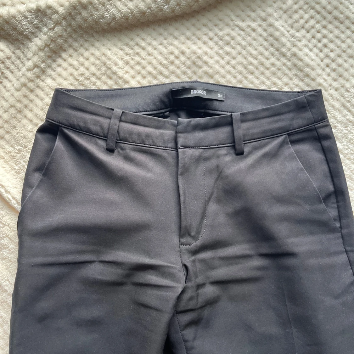 Lågmidjade bootcut kostymbyxor - 2