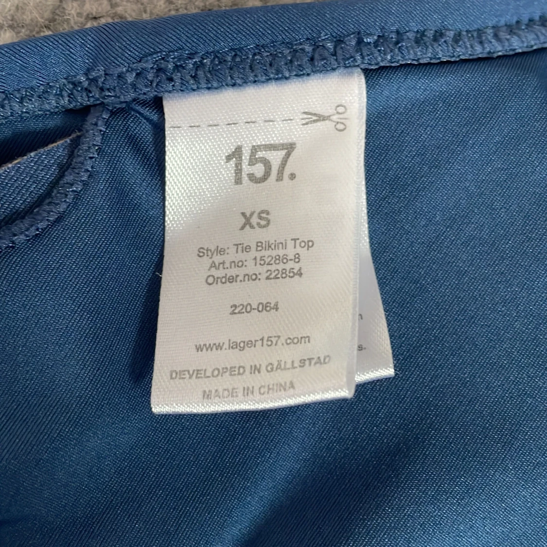 Blå trekantsbikini från 157, XS - 1