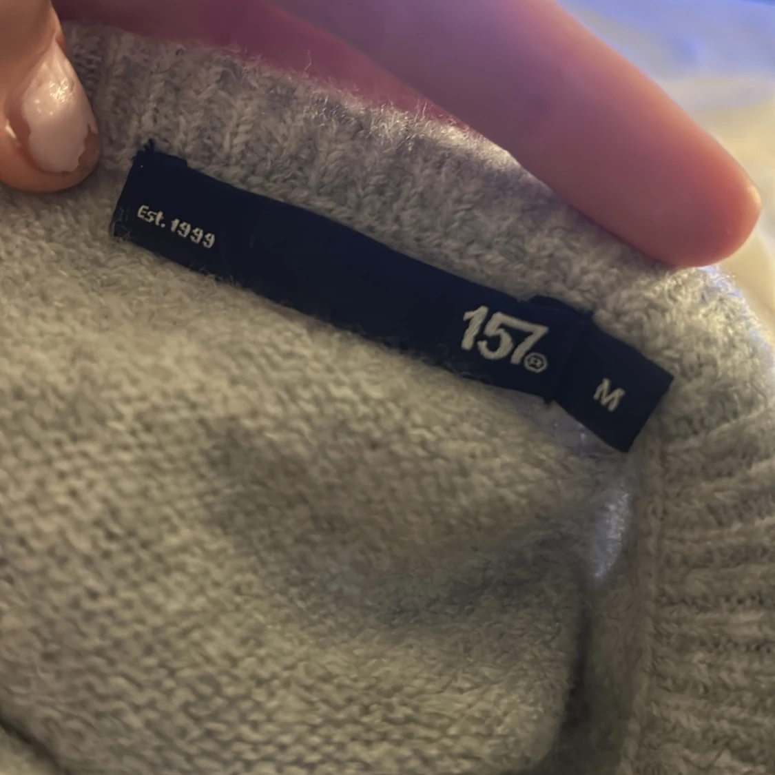 Ljusgrå kofta från 157, storlek M - 2