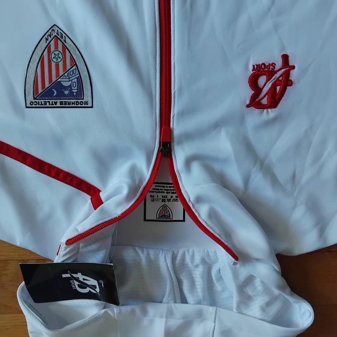 Vit sportig vindjacka Moghreb Athletic Marocko  - 2