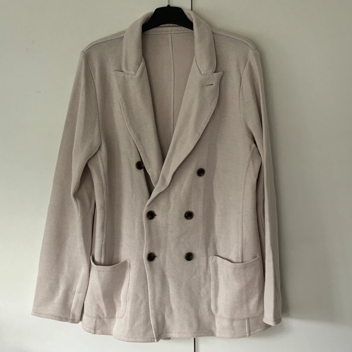 John Henric dubbelknäppt stickad kavaj