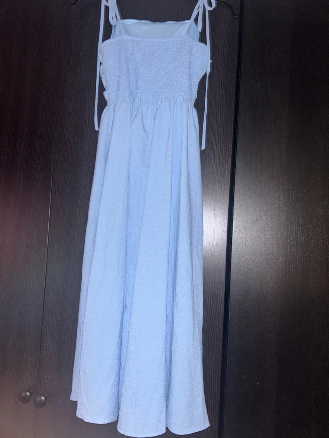 Blå långklänning - 1