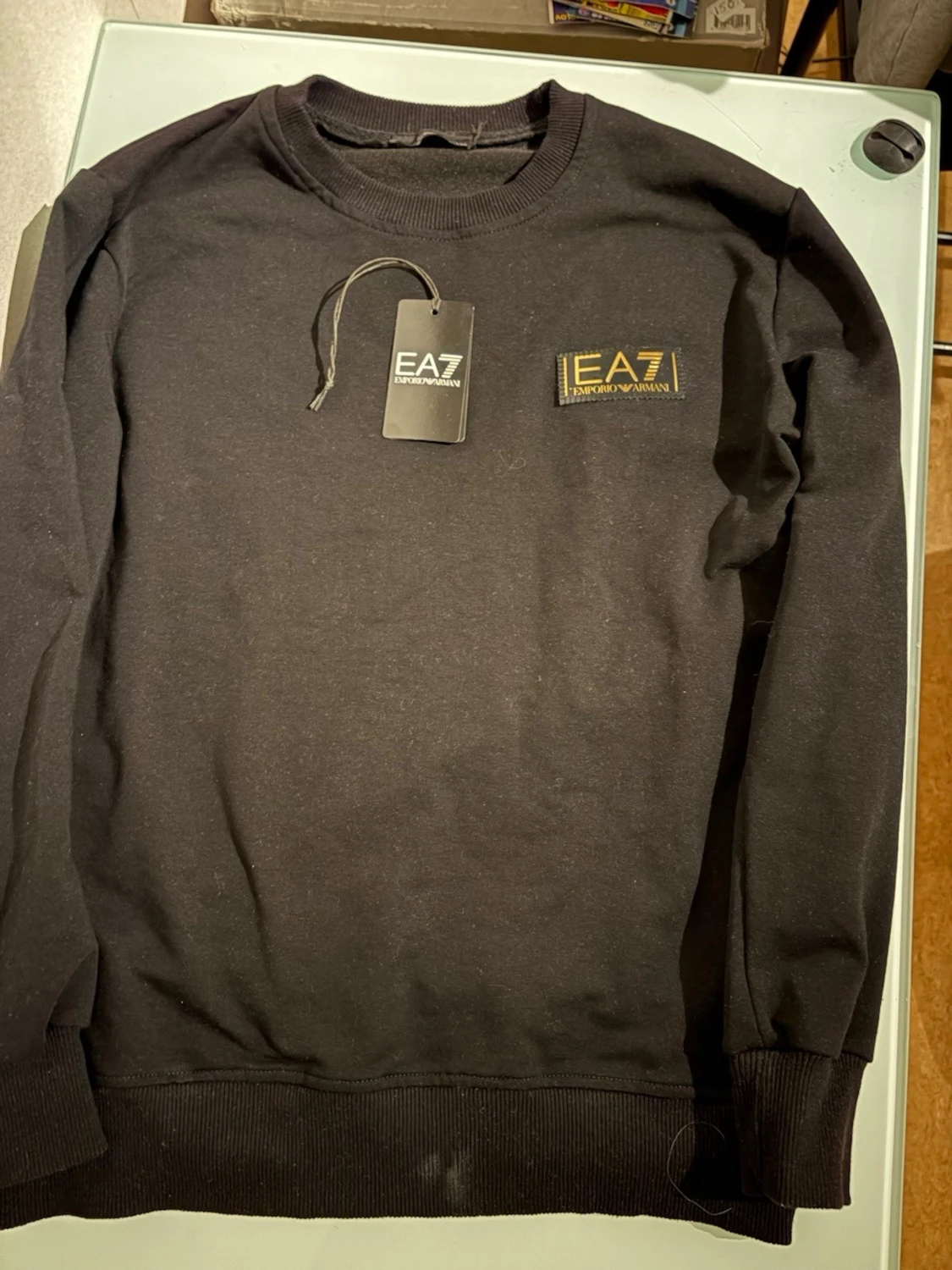 Svart EA7 Emporio Armani tröja