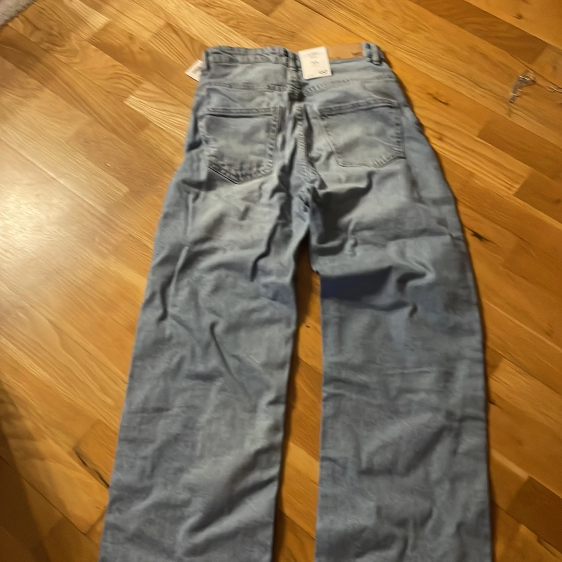 Wide ljusblå jeans från 157 - 1