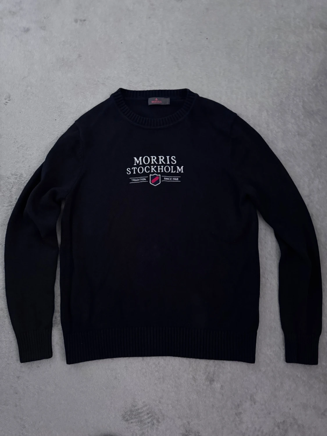 Svart stickad tröja Morris Stockholm