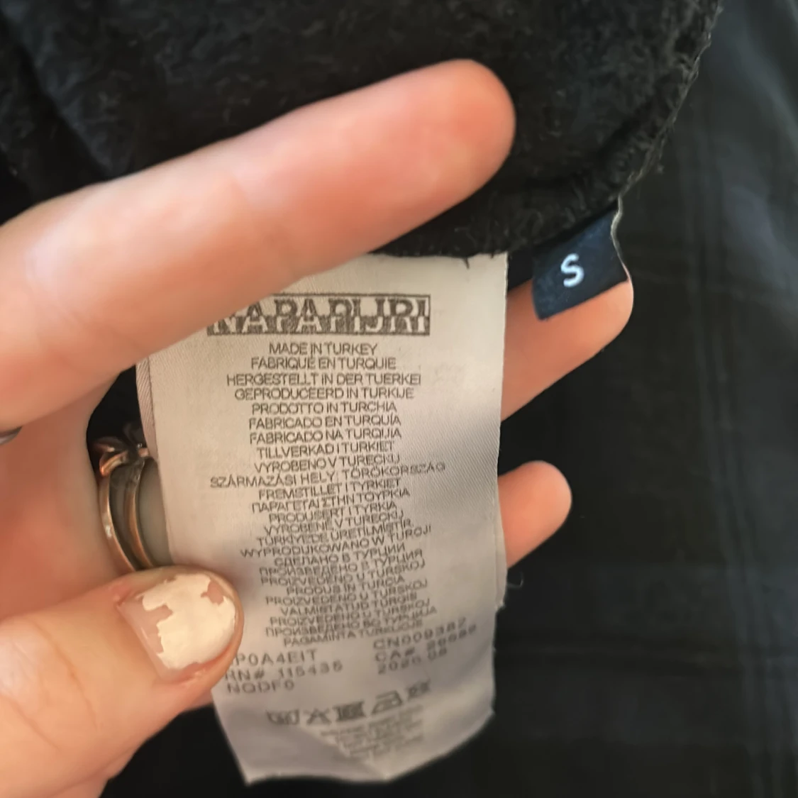 Svart fleece-tröja från Napapijri S - 3