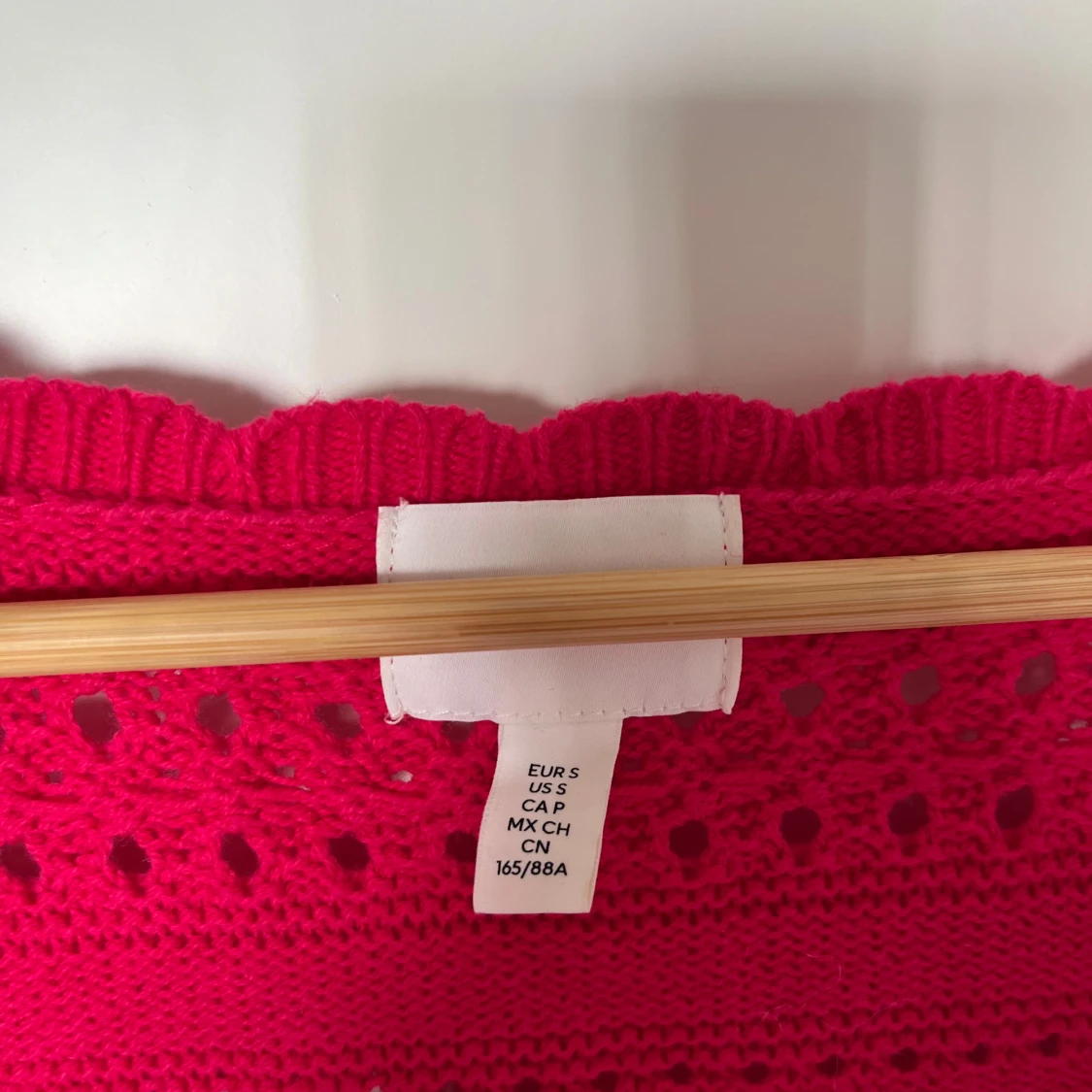 Rosa croppad virkad kofta - 2