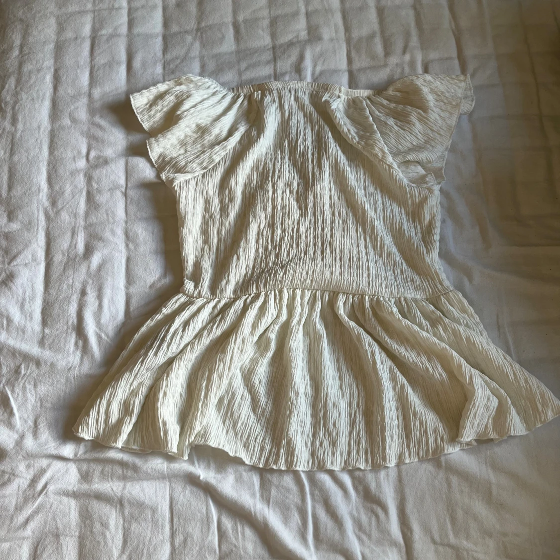 Vit volangblus från 157, XS - 2