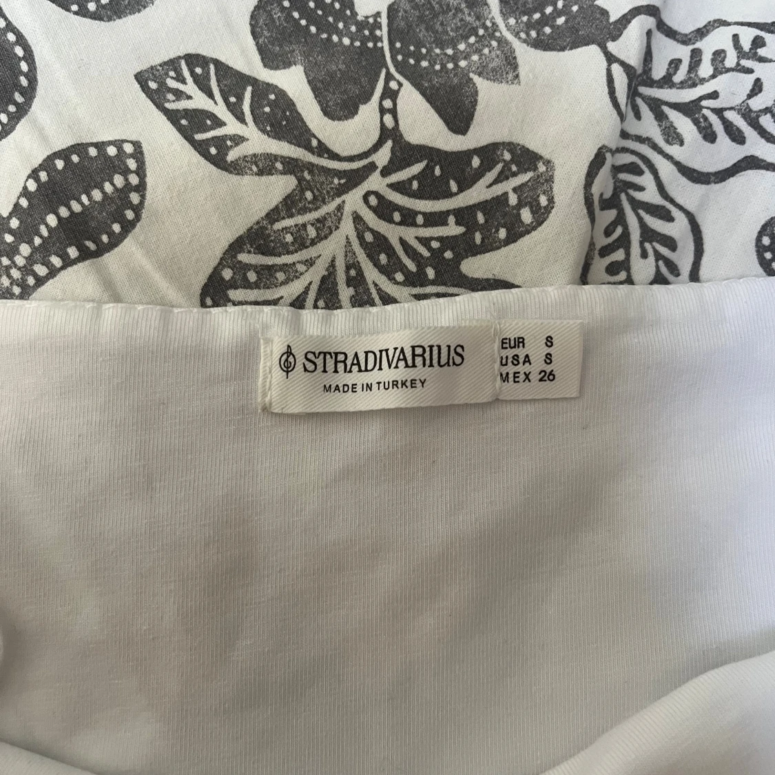 Vit halterneck linnetopp Stradivarius - 1