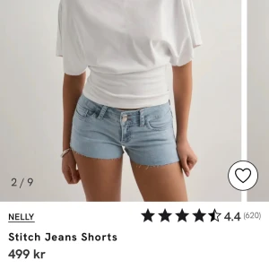 Ljusblå jeansshorts från Nelly - Säljer ett par ljusblå jeansshorts från Nelly, aldrig använda