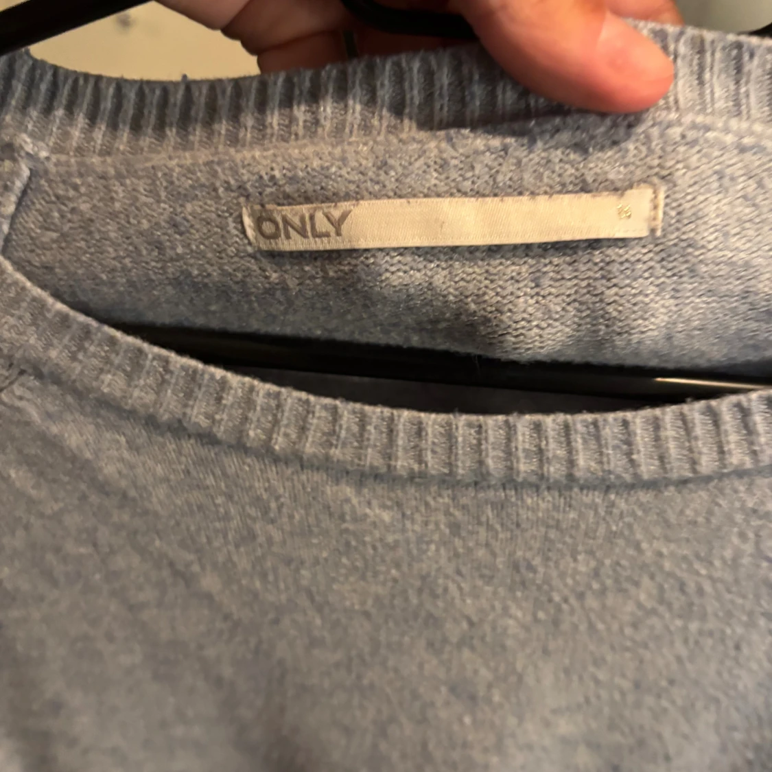 Ljusblå stickad tröja från ONLY - 2