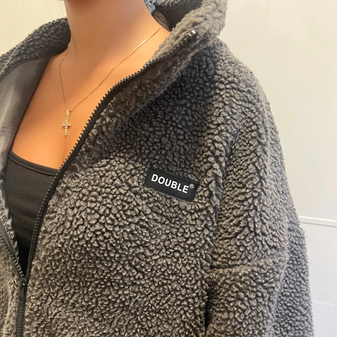 Grå teddyjacka från Dazy - 1
