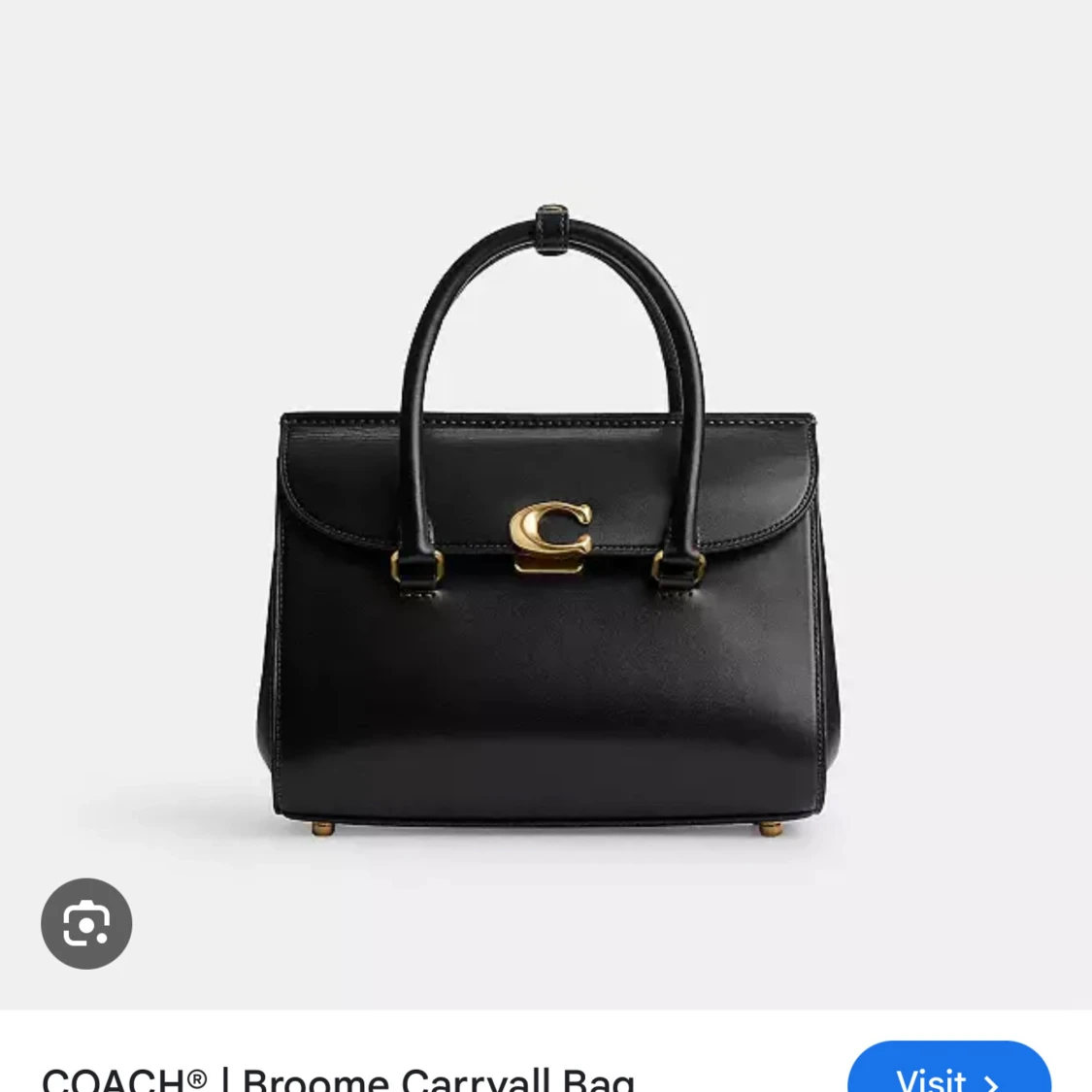 Svart handväska från Coach i skinn - 4