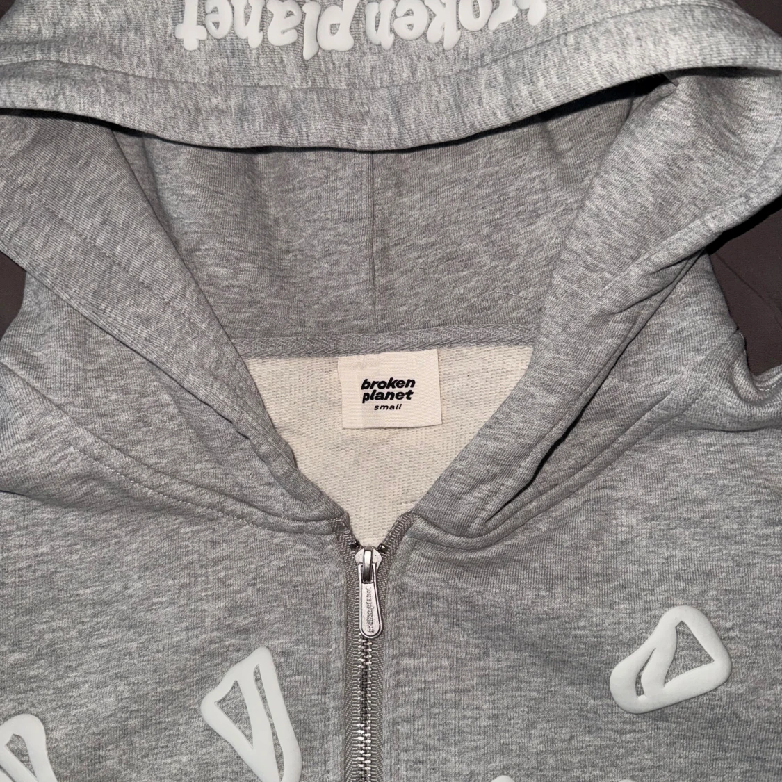 Broken planet zip up hoodie  - 1