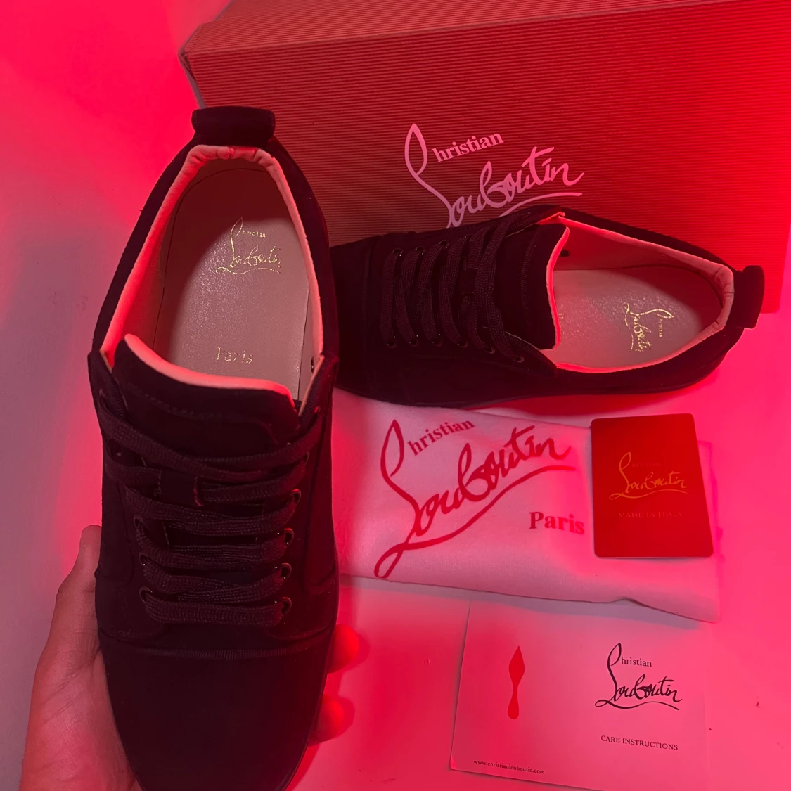 Svarta sneakers från Christian Louboutin - 2