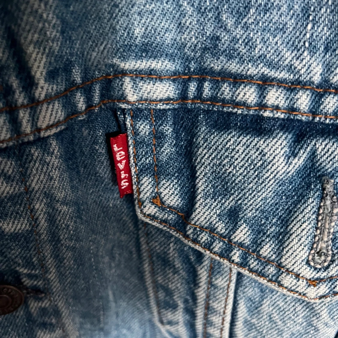 Levi's vintage blå jeansjacka - 3