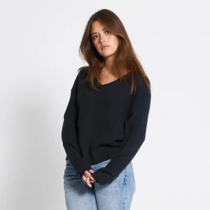 Stickad tröja - V-ringad stickad tröja från lager 157🩷