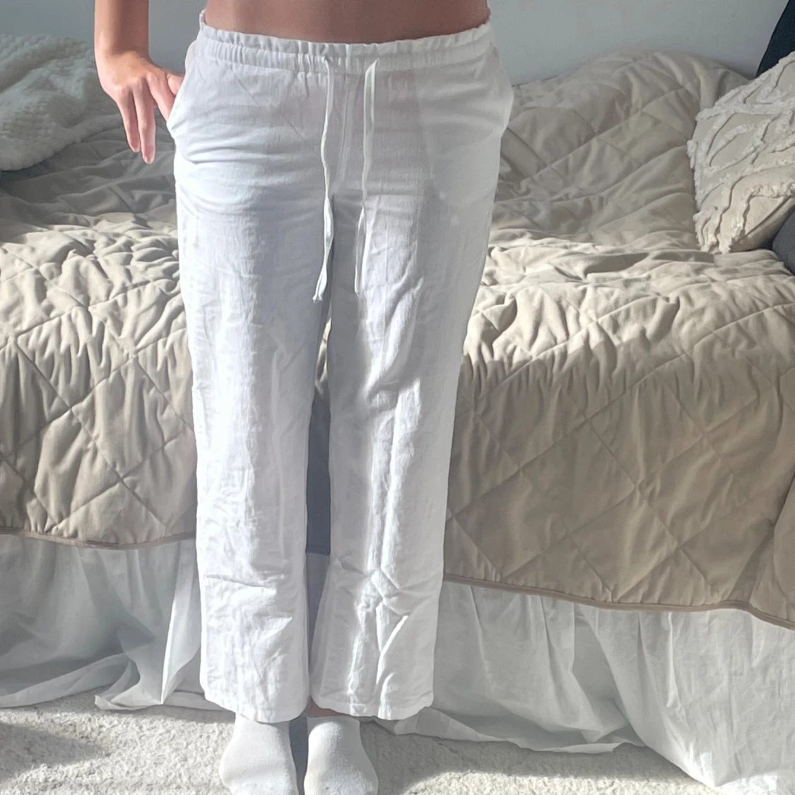 Linnebyxor från Gina Tricot - 3