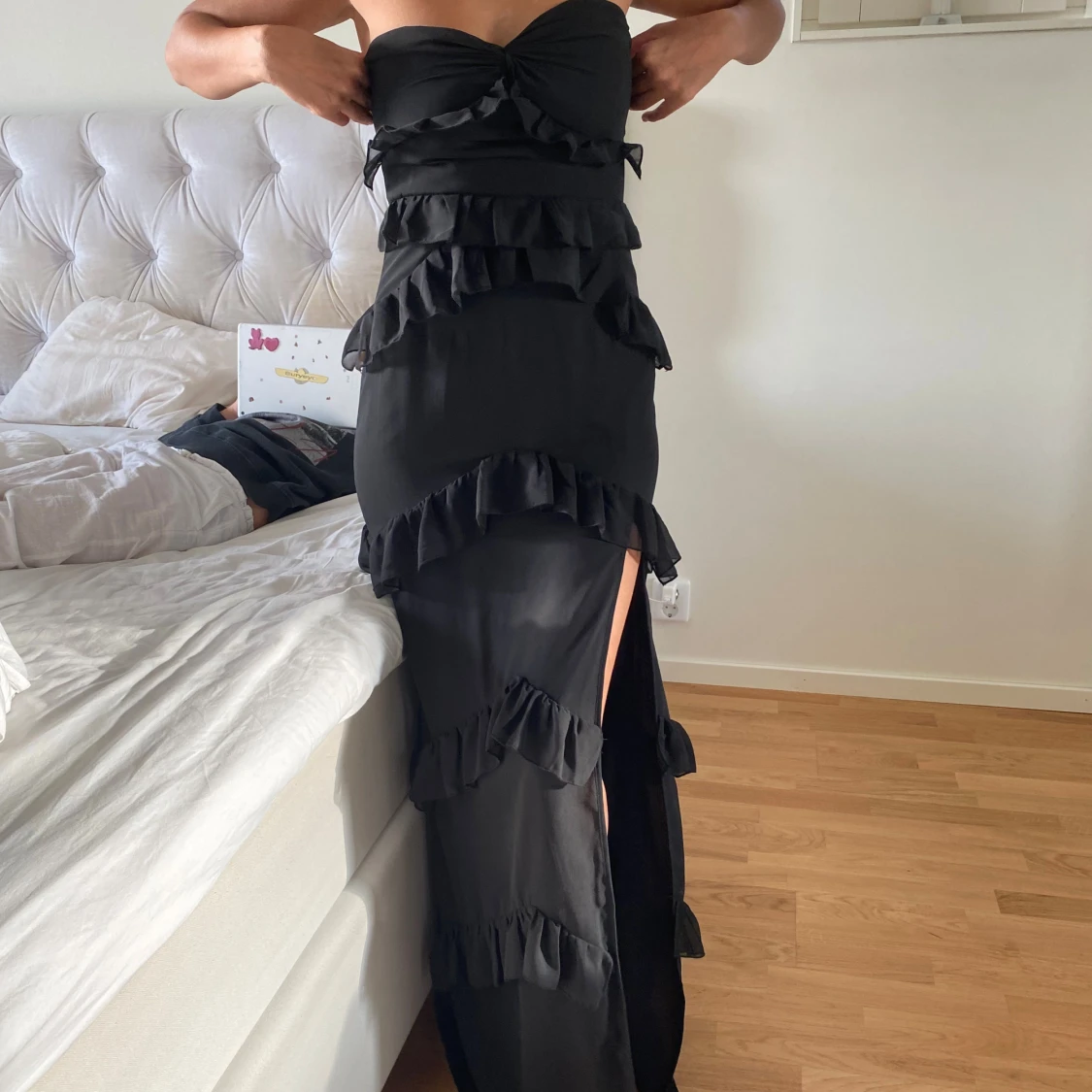 Svart maxi klänning - 1