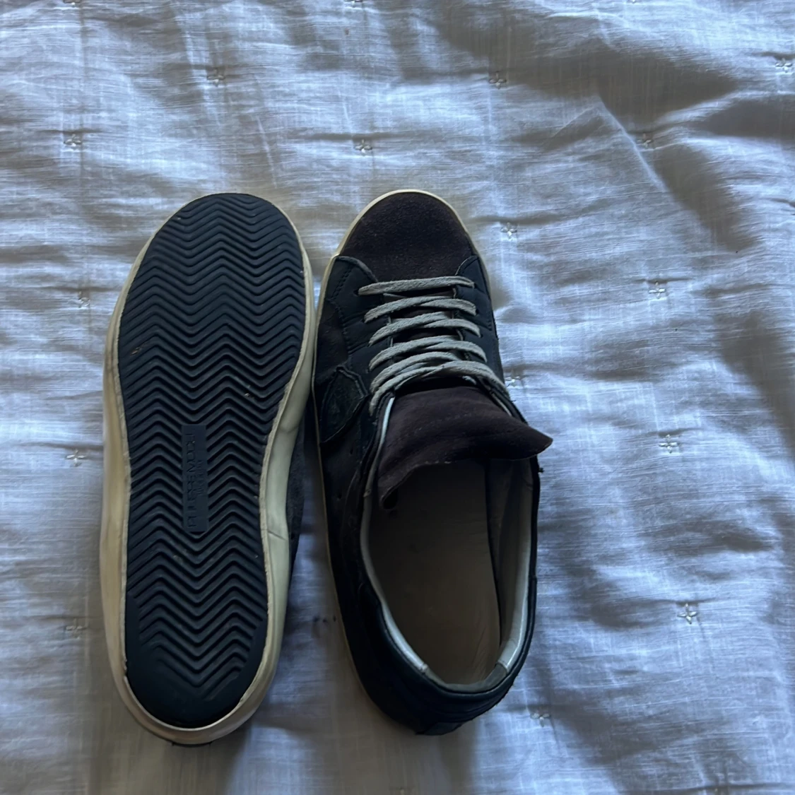 Philippe Model svarta sneakers mocka - 2