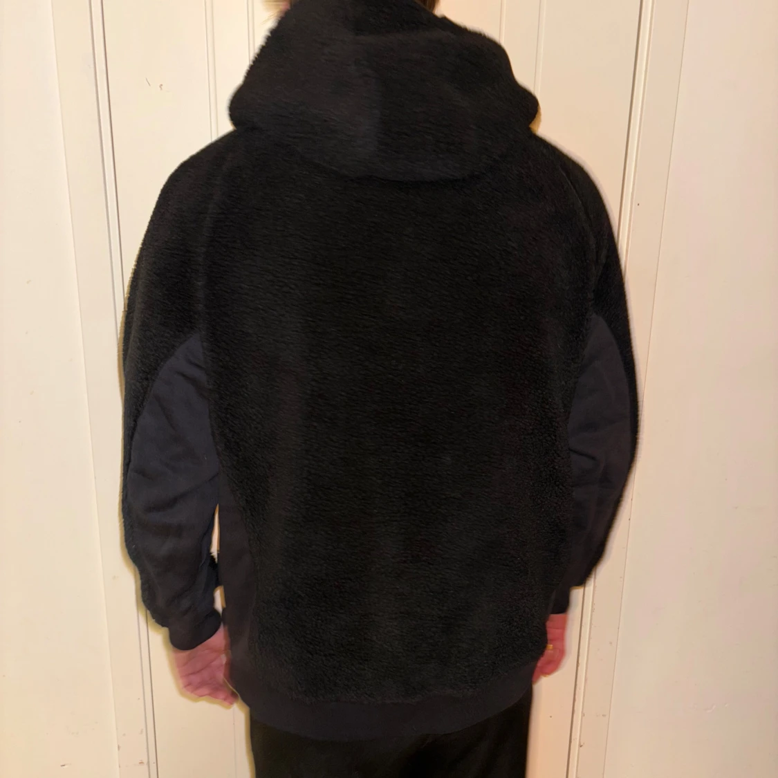 Svart fleece hoodie Colmar Revolution Medium - 1