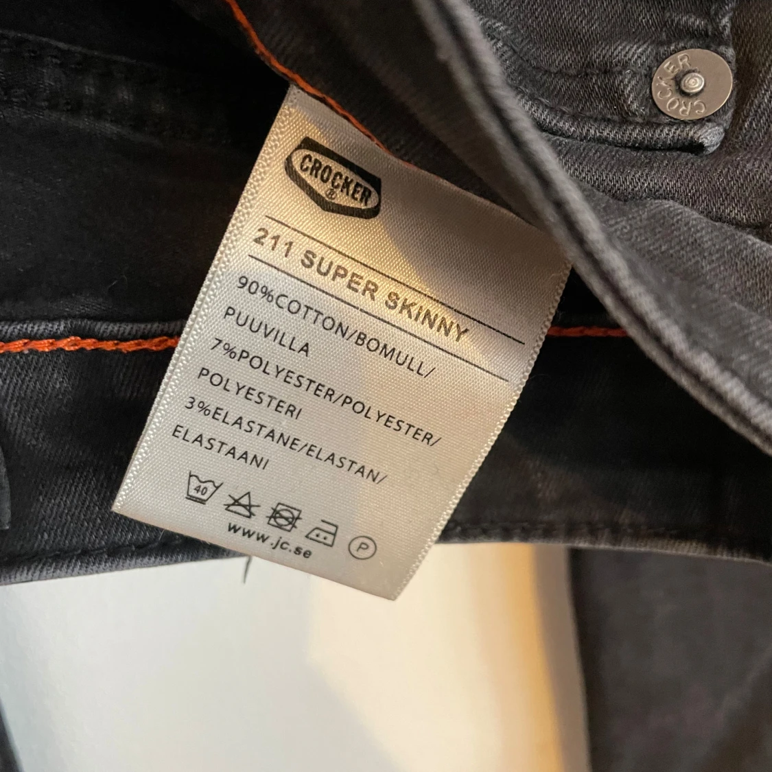 Svarta Crocker 211 Super Skinny jeans - 2