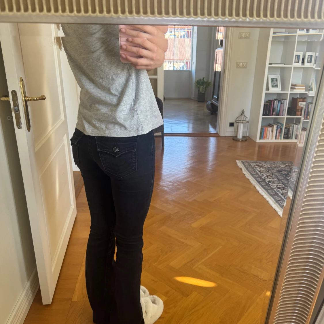 Svarta True Religion Becca bootcut jeans - 1