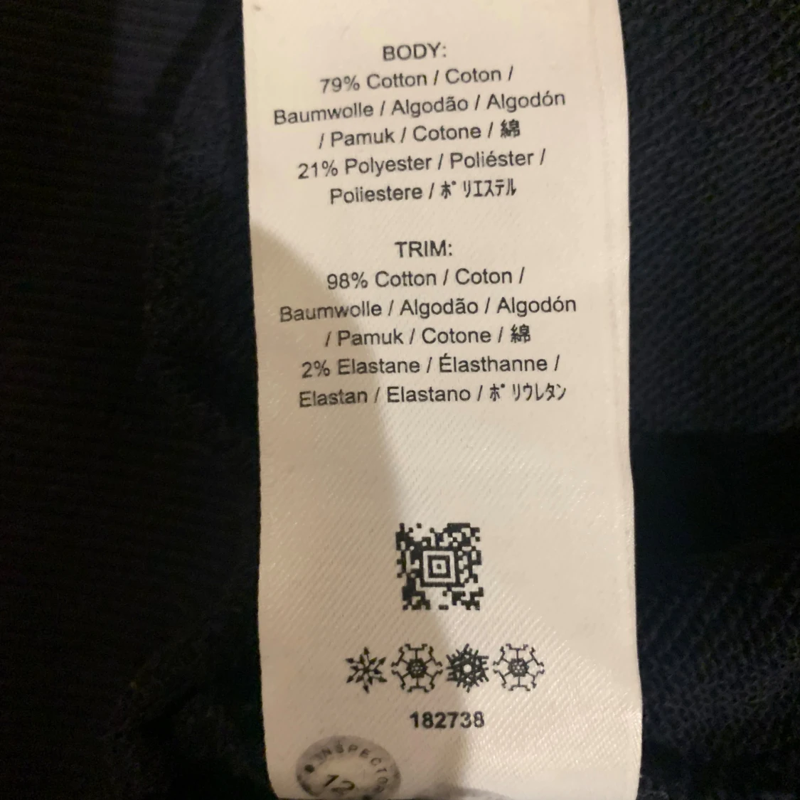 Fred Perry mörkblå hoodie S - 4