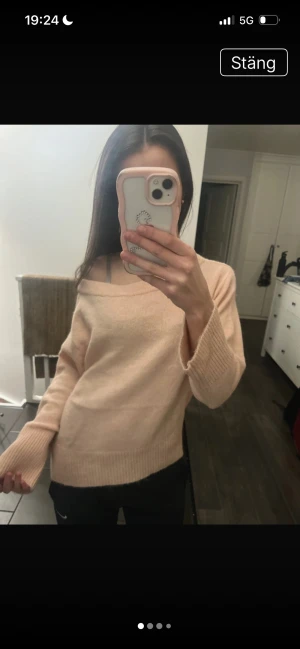 gina rosa stickad - storlek 158/164, oversized modell, använd max 2 ggr