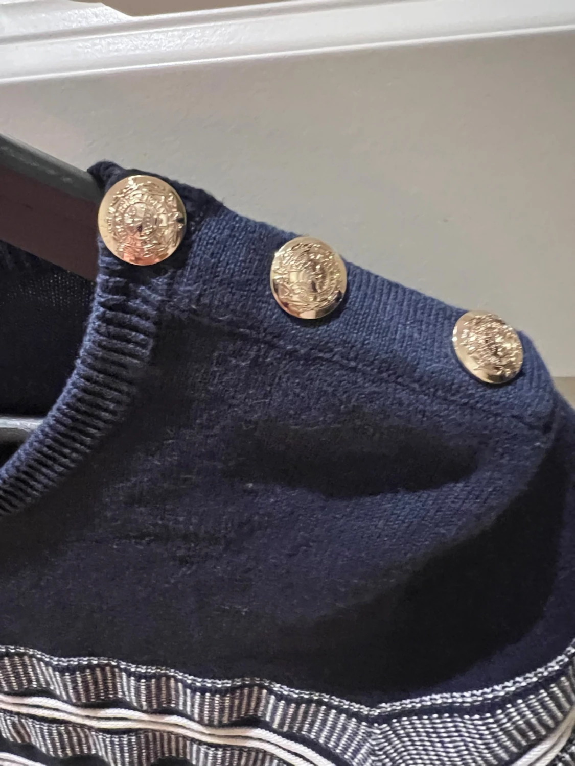 Marinblå randig topp Holly & White - 1