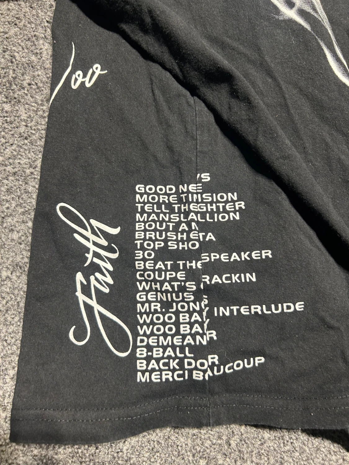 Pop Smoke x VLONE svart t-shirt - 3