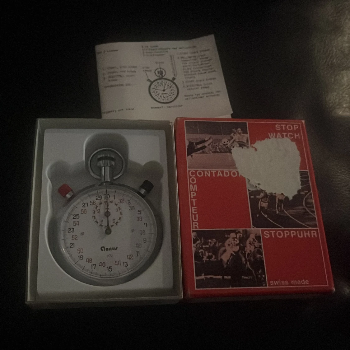 Vintage Cronus Swiss Series Stopwatch  med originalask - 1