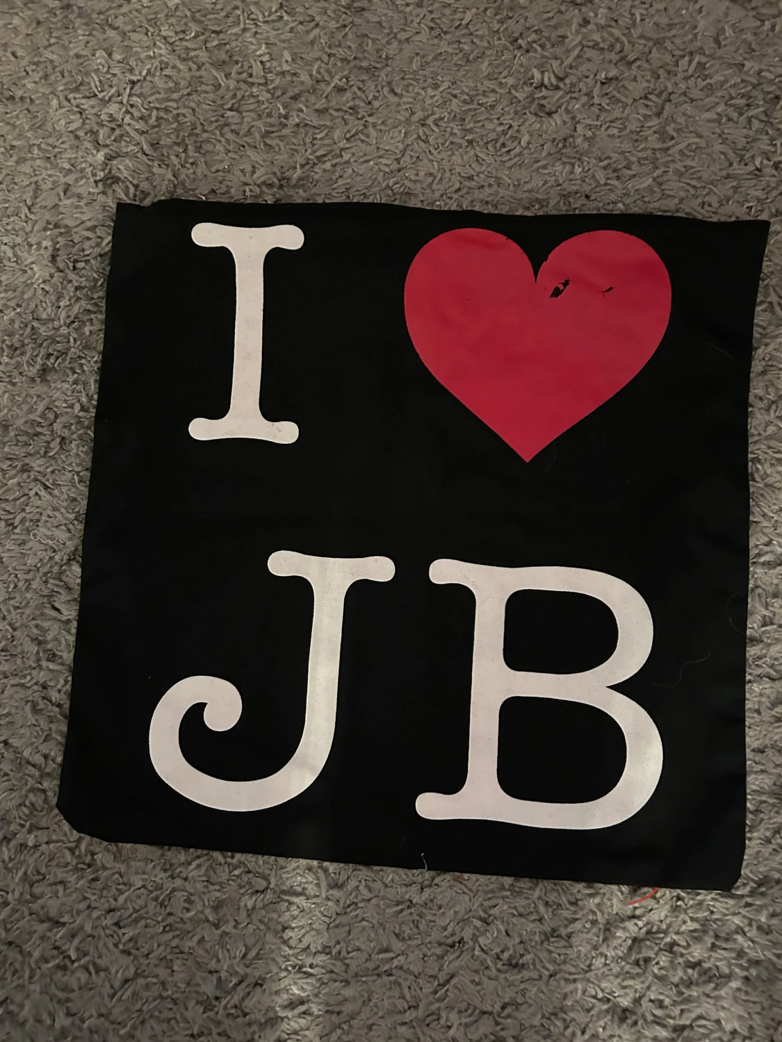 Kuddfodral med Justin Bieber. Mått 45 x 45 cm - 1