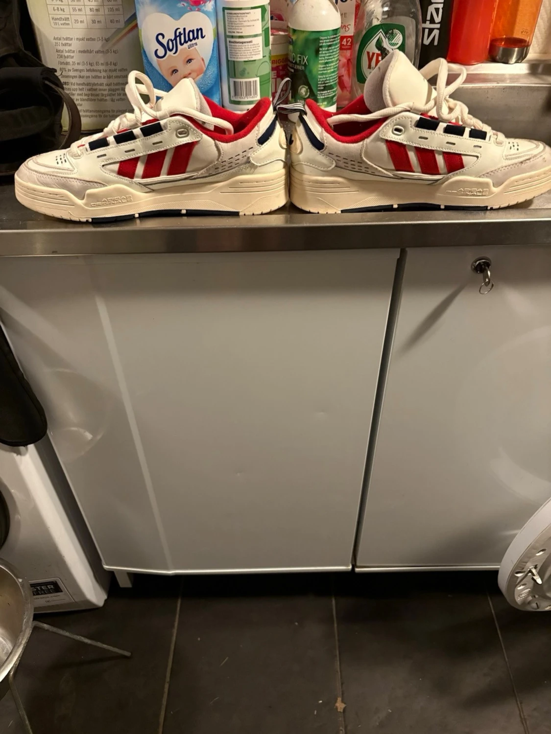Adidas Continental 80 sneakers vit/röd - 1