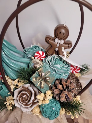 Jul ljusbukett - Jul ljus bukett. Blommorna är små ljus.