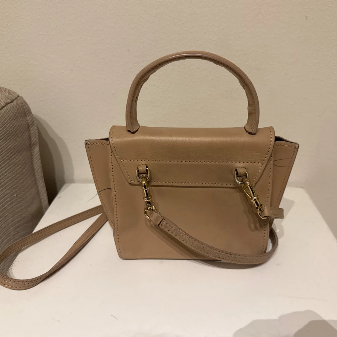 beige atp mini montalcino väska  - 1