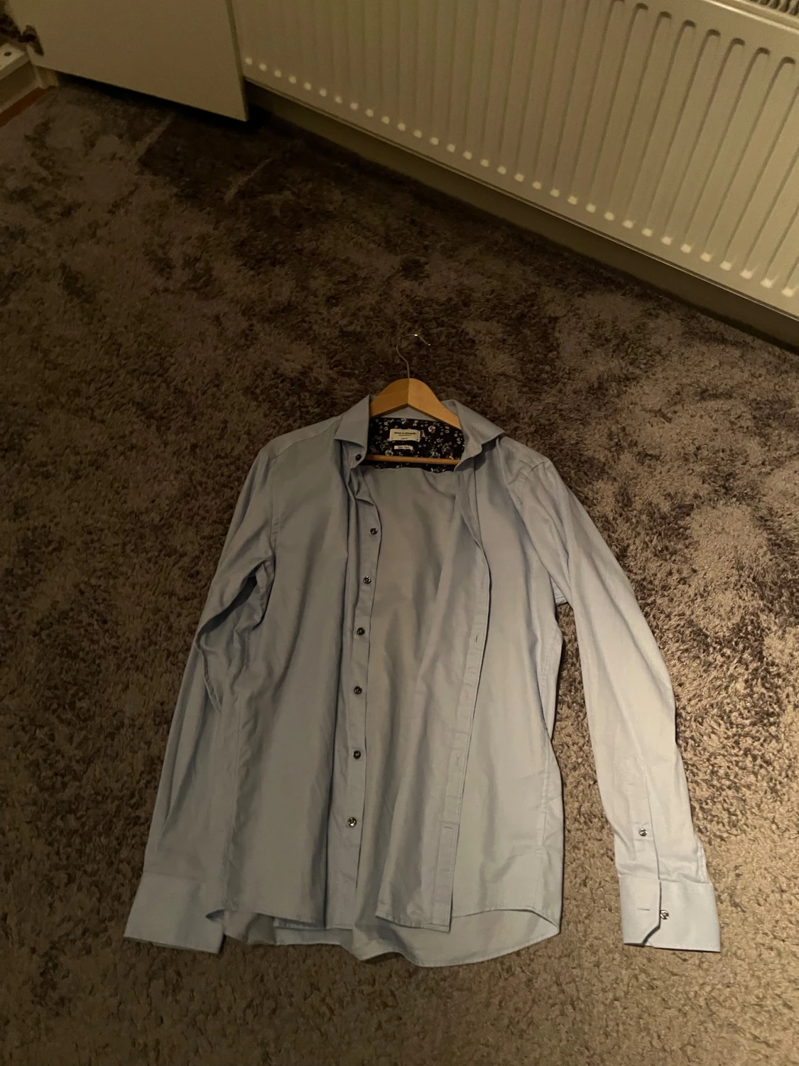 Slim fit ljusblå skjorta Bruun & Stengade - 1