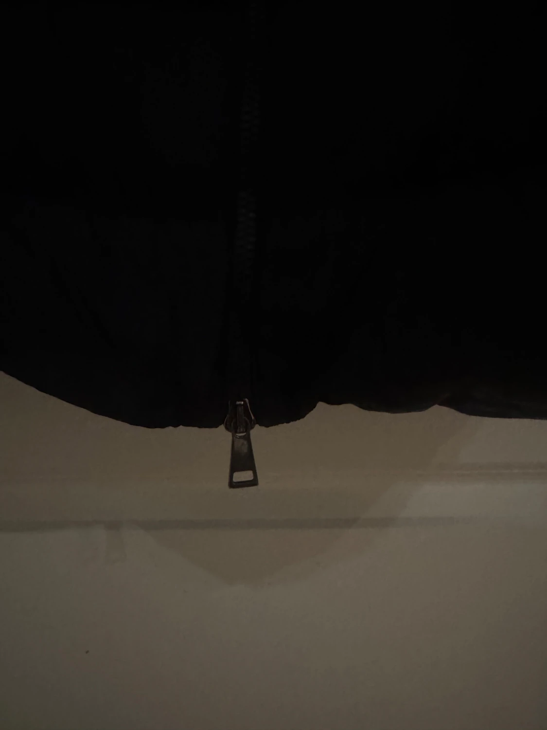 Svart lång dunjacka från Moncler - 1