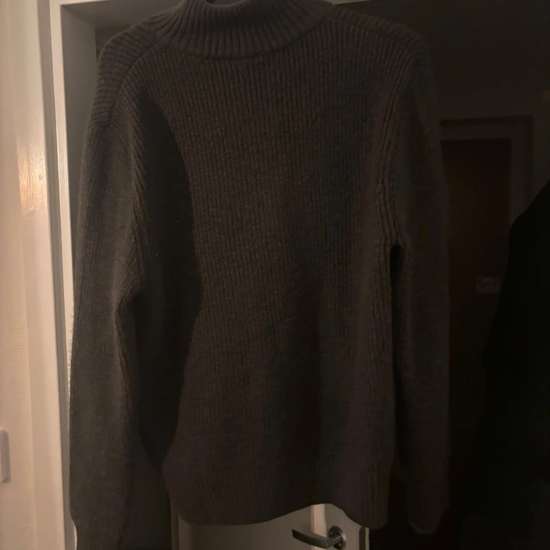 Brun stickad half zip tröja H&M - 1