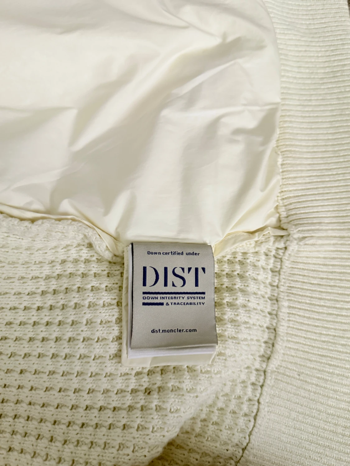 Vit Moncler stickad dunjacka - 1