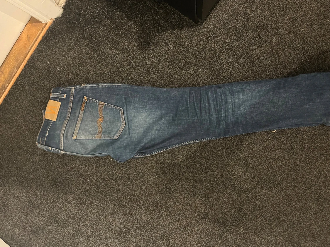 Mörkblå skinny jeans från Nudie Jeans - 1